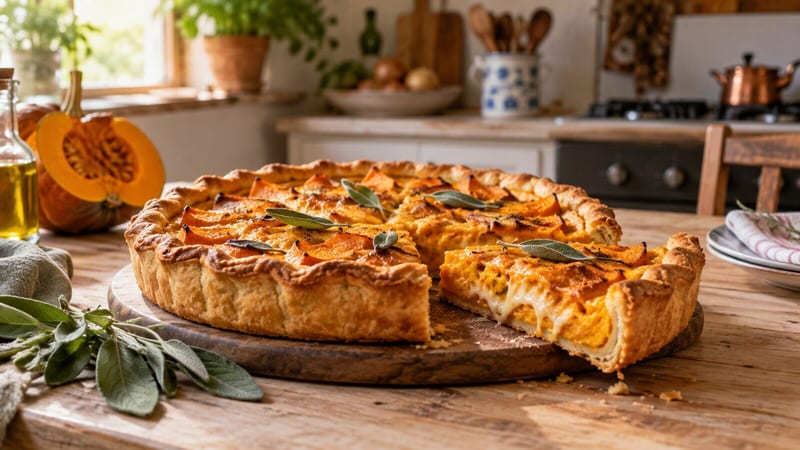 Torta salata di zucca, immagine della ricetta di Torta salata di zucca